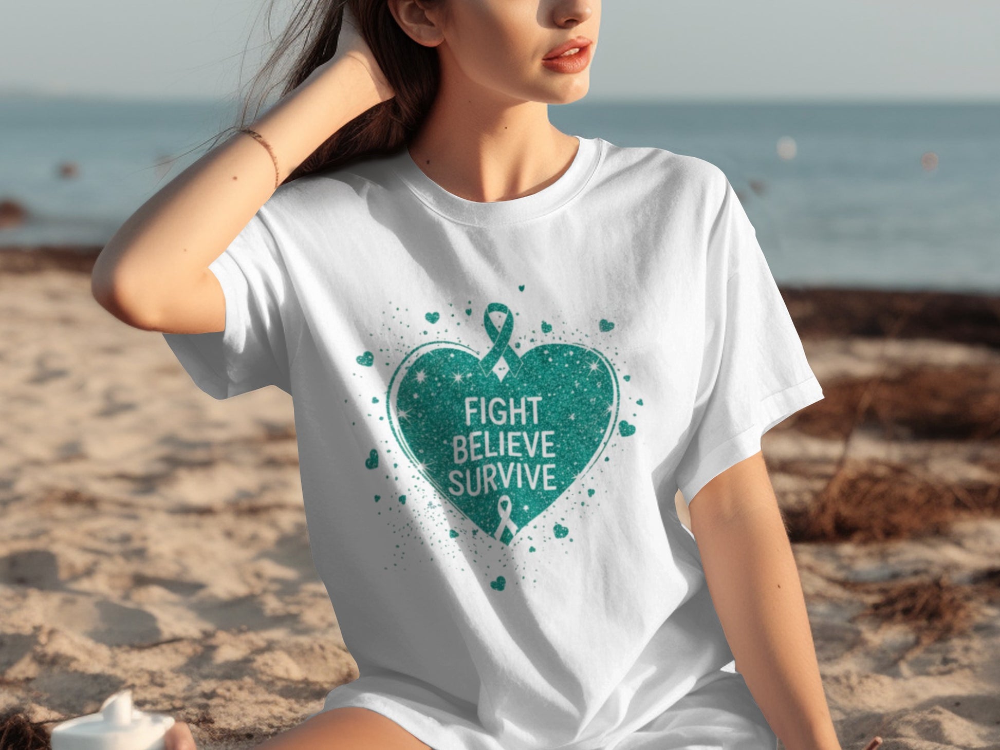 Fight Believe Survive Inspirational T-shirt