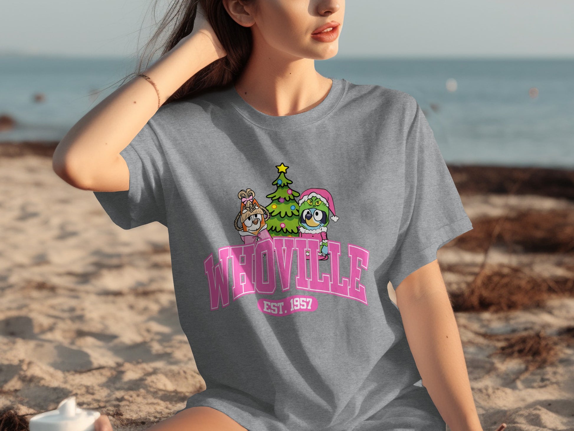 Whoville Est 1957 Holiday Graphic Tee Shirt