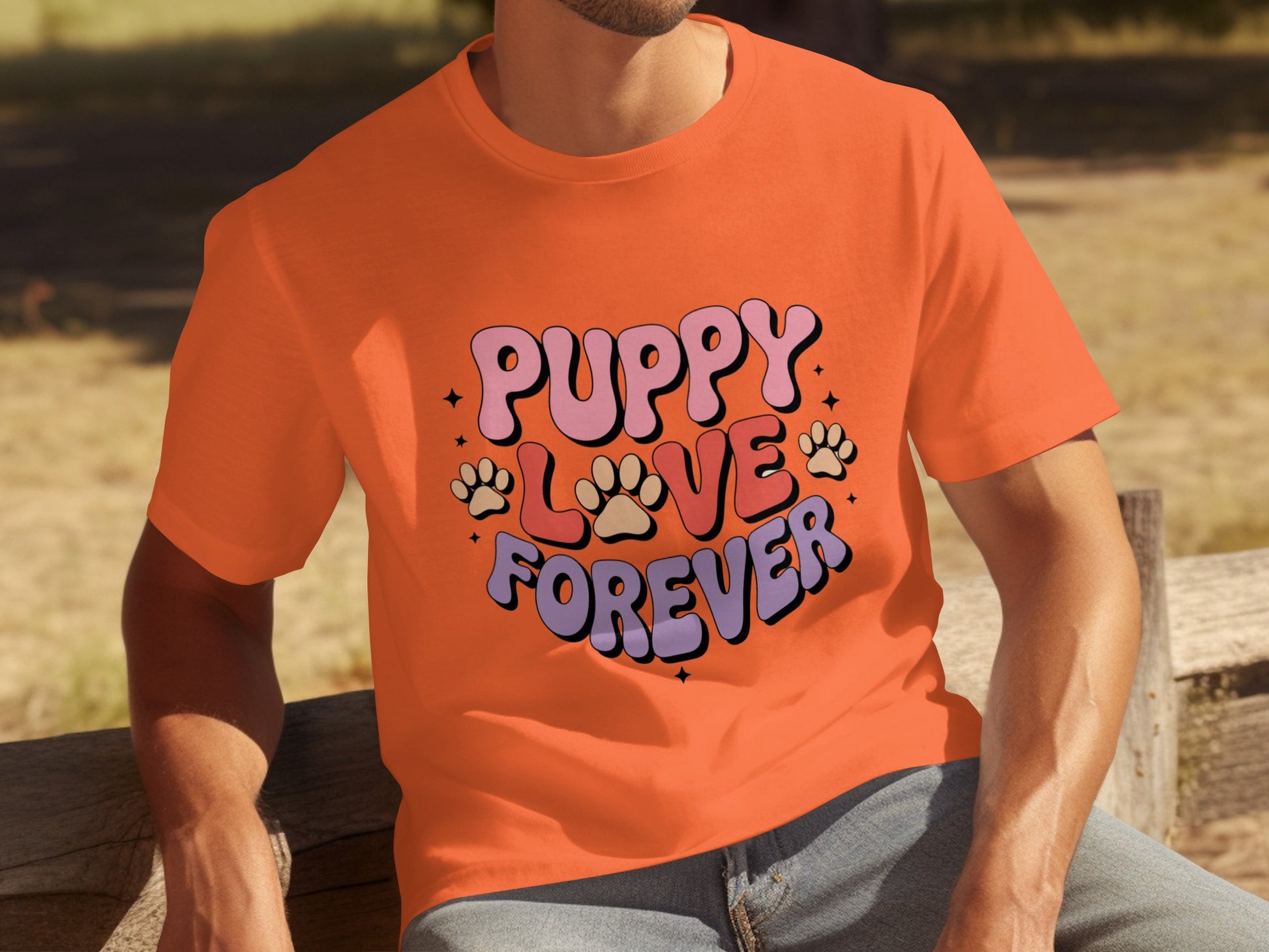 Puppy Love Forever Graphic Shirt Casual Wear