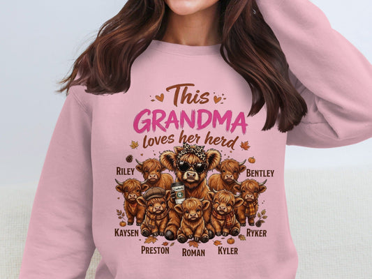 This Grandma loves her herd with names Riley, Bentley, Haysen, Preston, Roman, and Ryker.