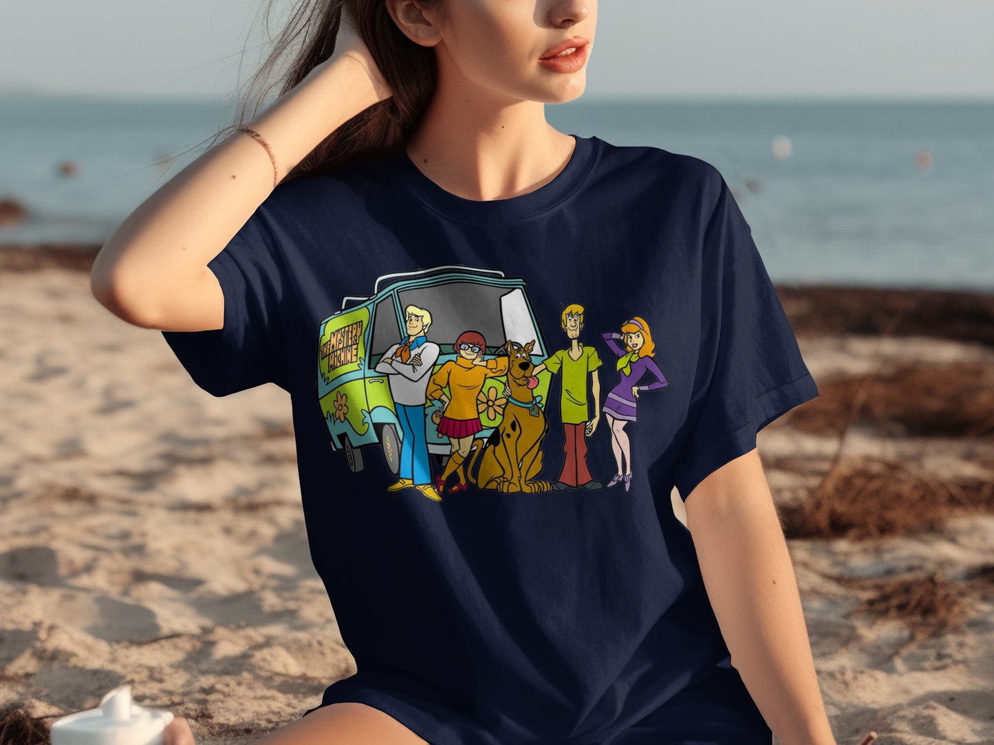 Scooby-Doo and Mystery Machine crew T-shirt