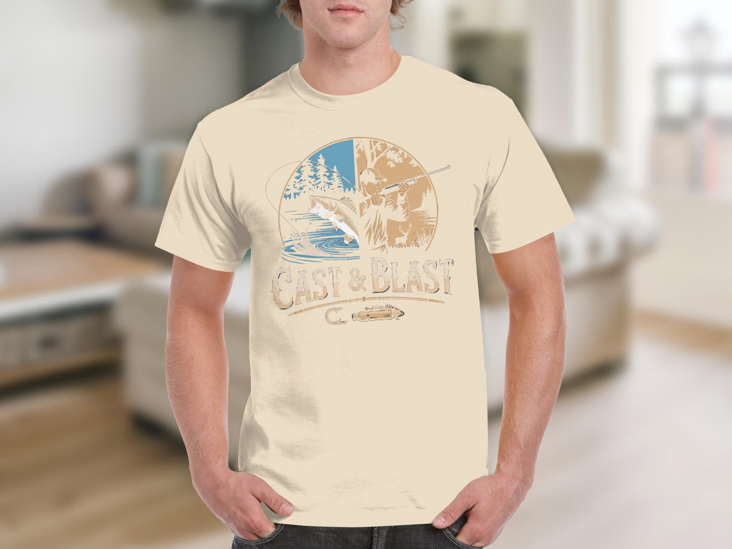 Cast & Blast Graphic Print Casual Wear T-shirt