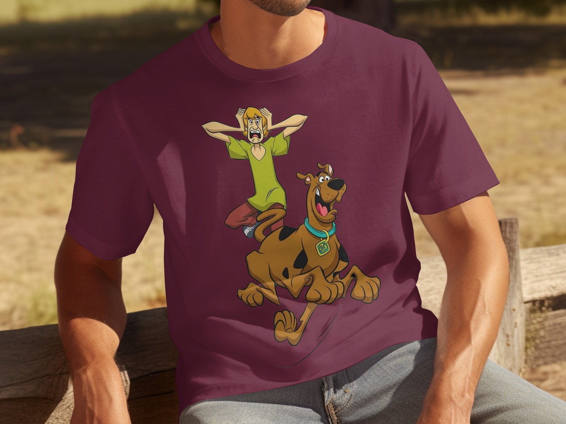 Funny Scooby Doo Shaggy Purple T-Shirt for Kids