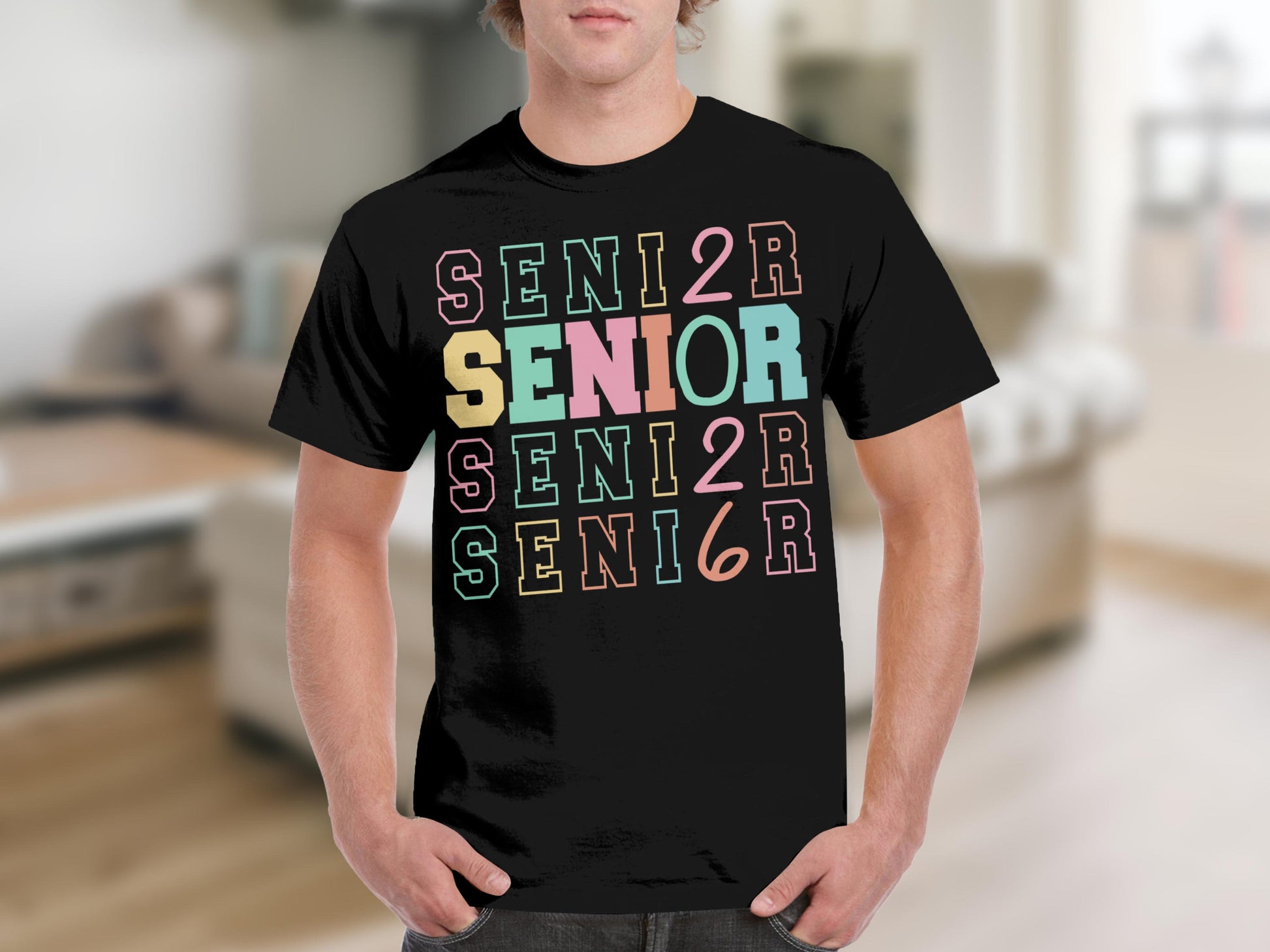Colorful Senior Class of 2023 T-Shirt for Graduates