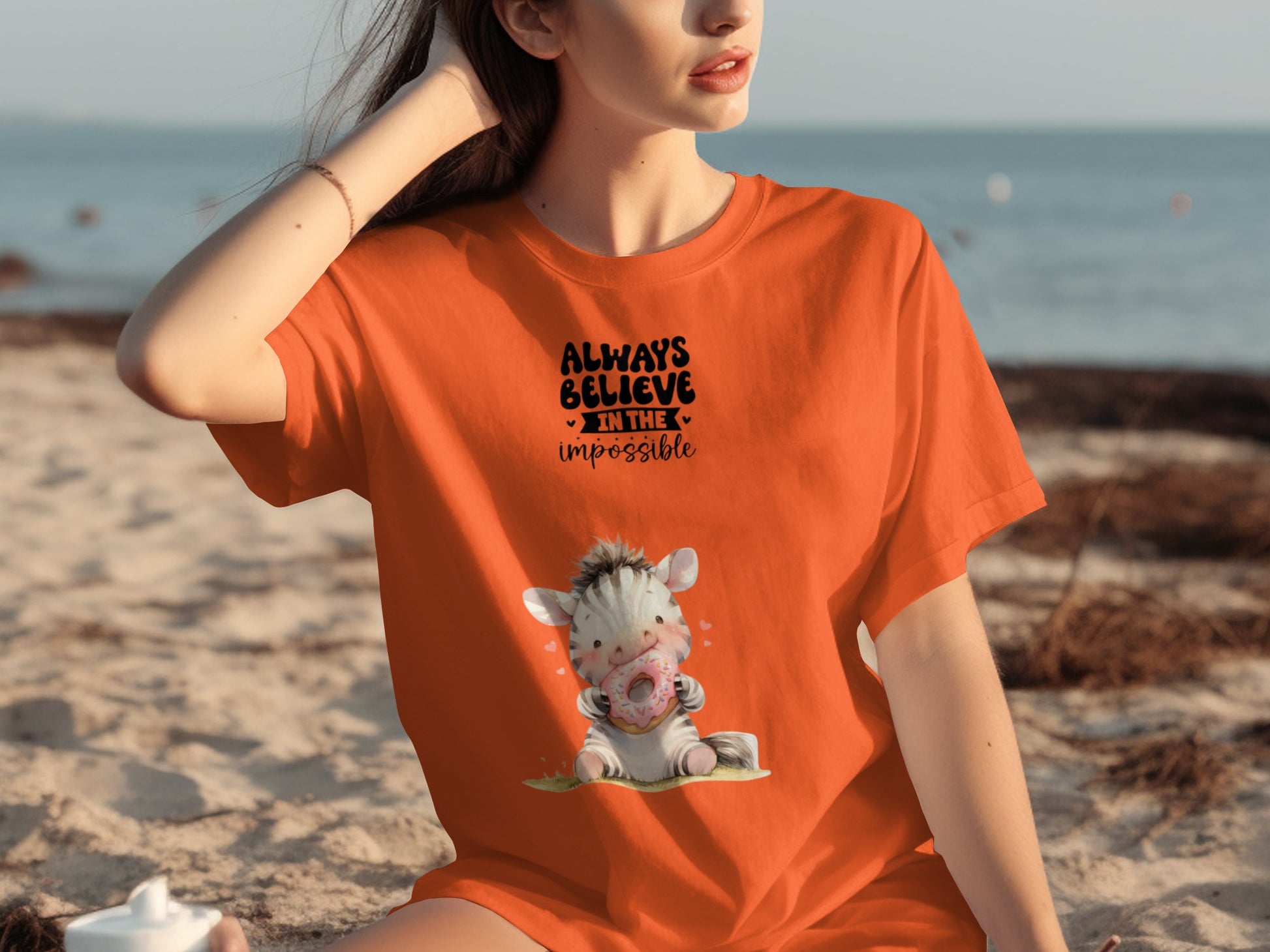 Always Believe In The Impossible Cute Animal T-shirt