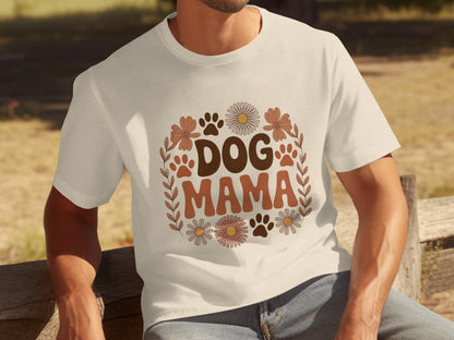 Retro Dog Mama T-Shirt for Pet Lovers Gift