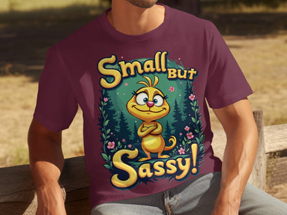 Small But Sassy Fun Character Graphic T-Shirt