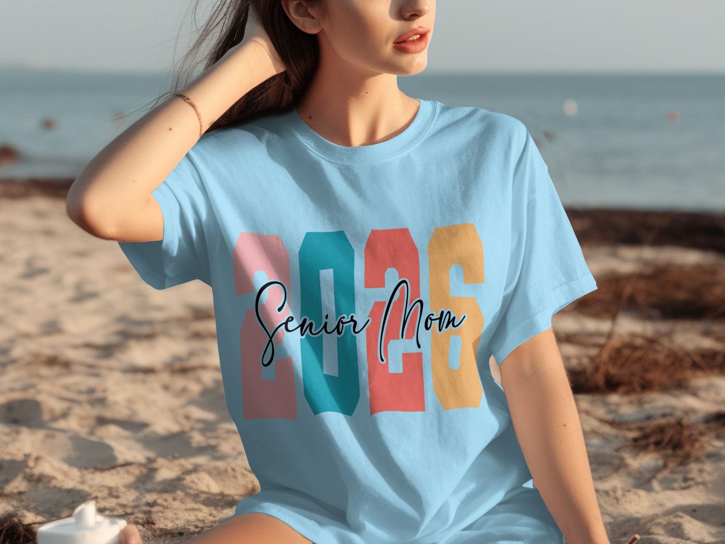 Colorful Senior Mom 2026 T-Shirt for Graduation Celebrations