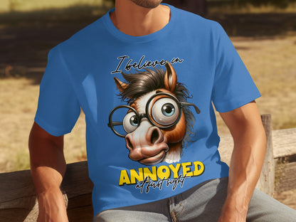 I Believe in Annoyed at First Sight Funny Graphic Tee