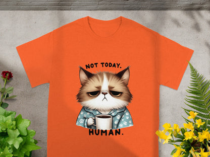 Not Today Human Grumpy Cat Coffee T-Shirt