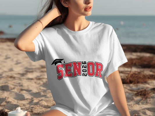 Senior 2026 Graphic Design T-Shirt For Graduates