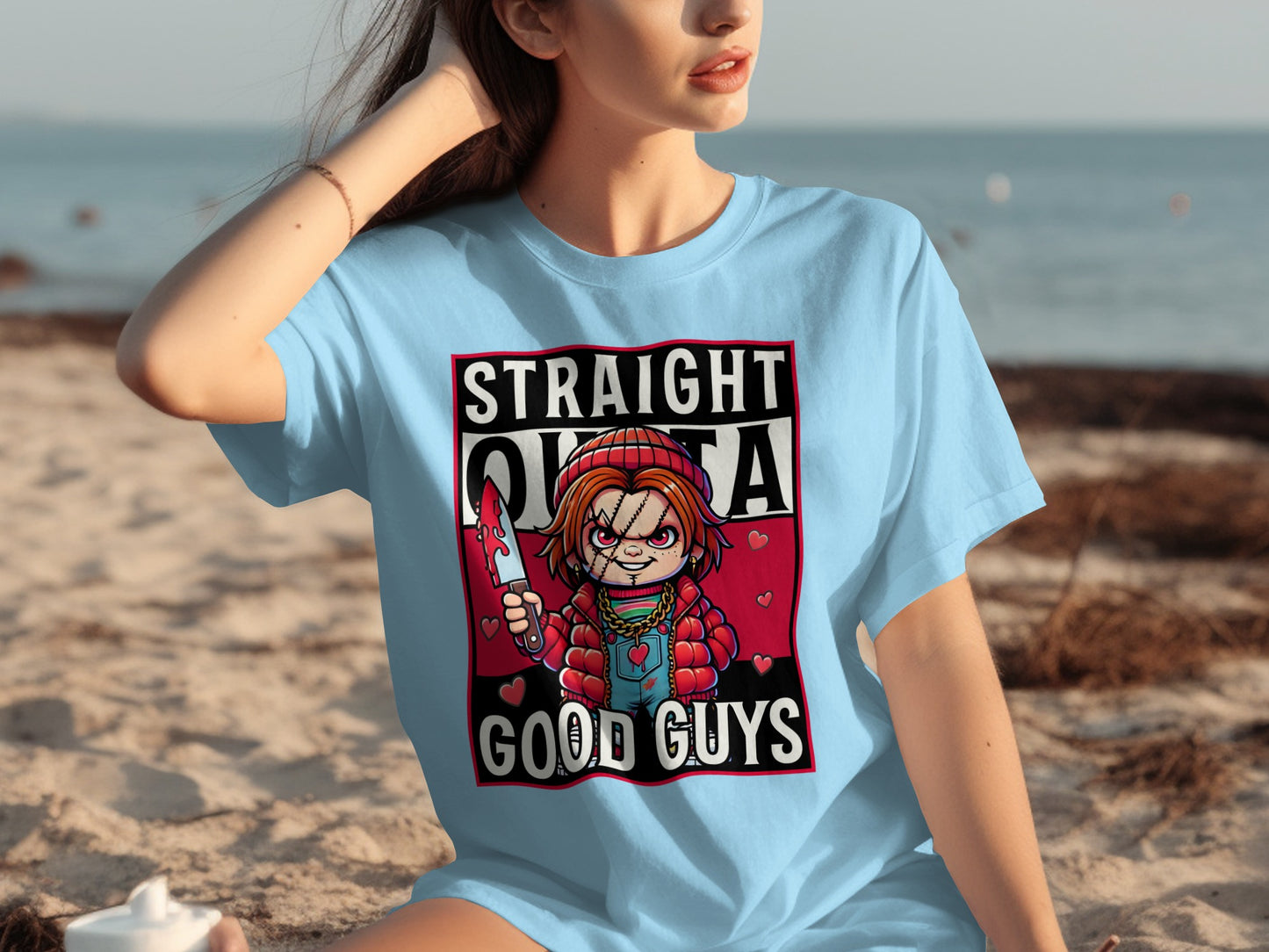 Straight Outta Good Guys Graphic T-Shirt