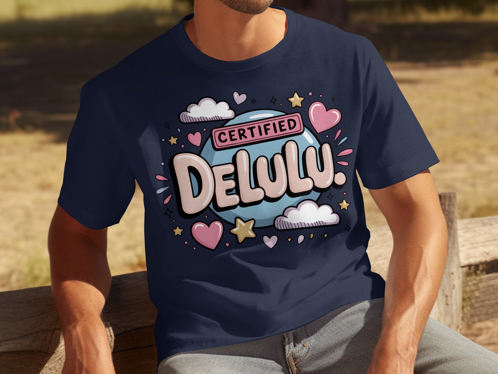 Certified Delulu Graphic Tee with Fun Design
