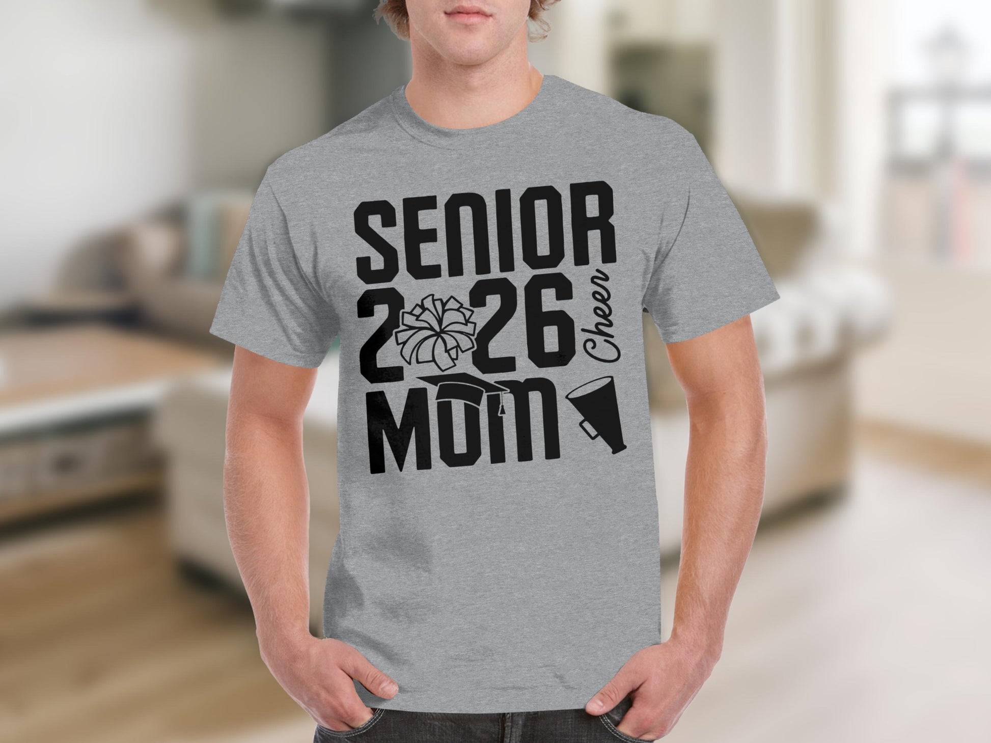 Senior 2026 Cheer Mom Shirt Graduation T-shirt
