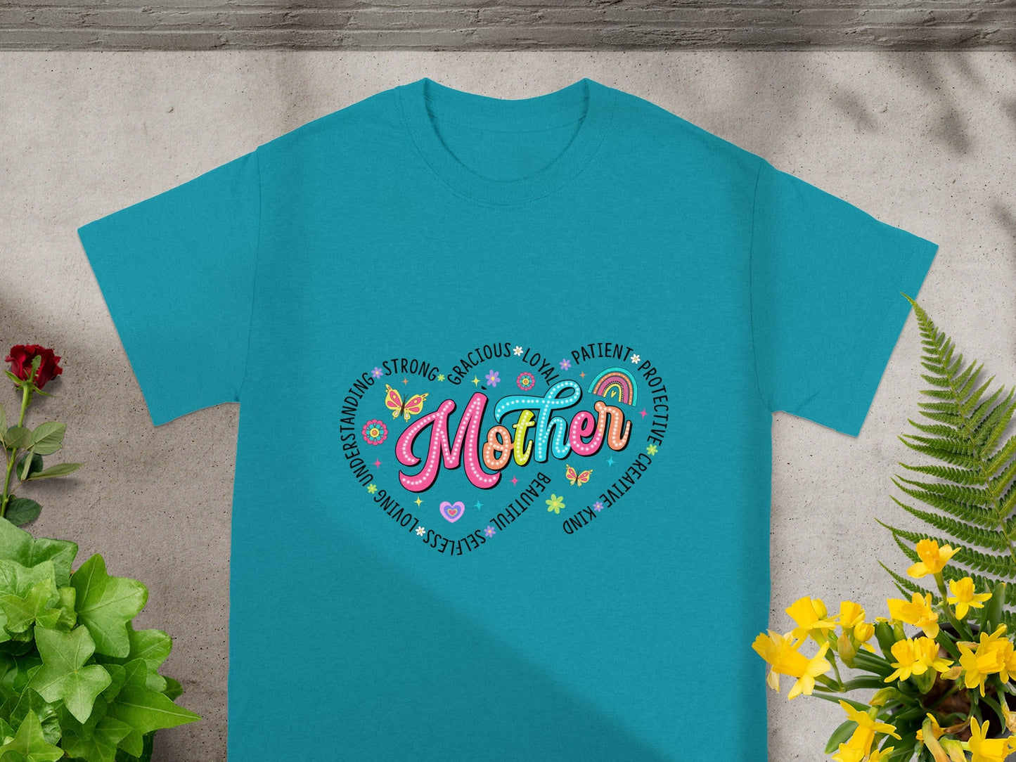 Heartfelt Mother's Day Gift Multi-Colored Mother T-Shirt