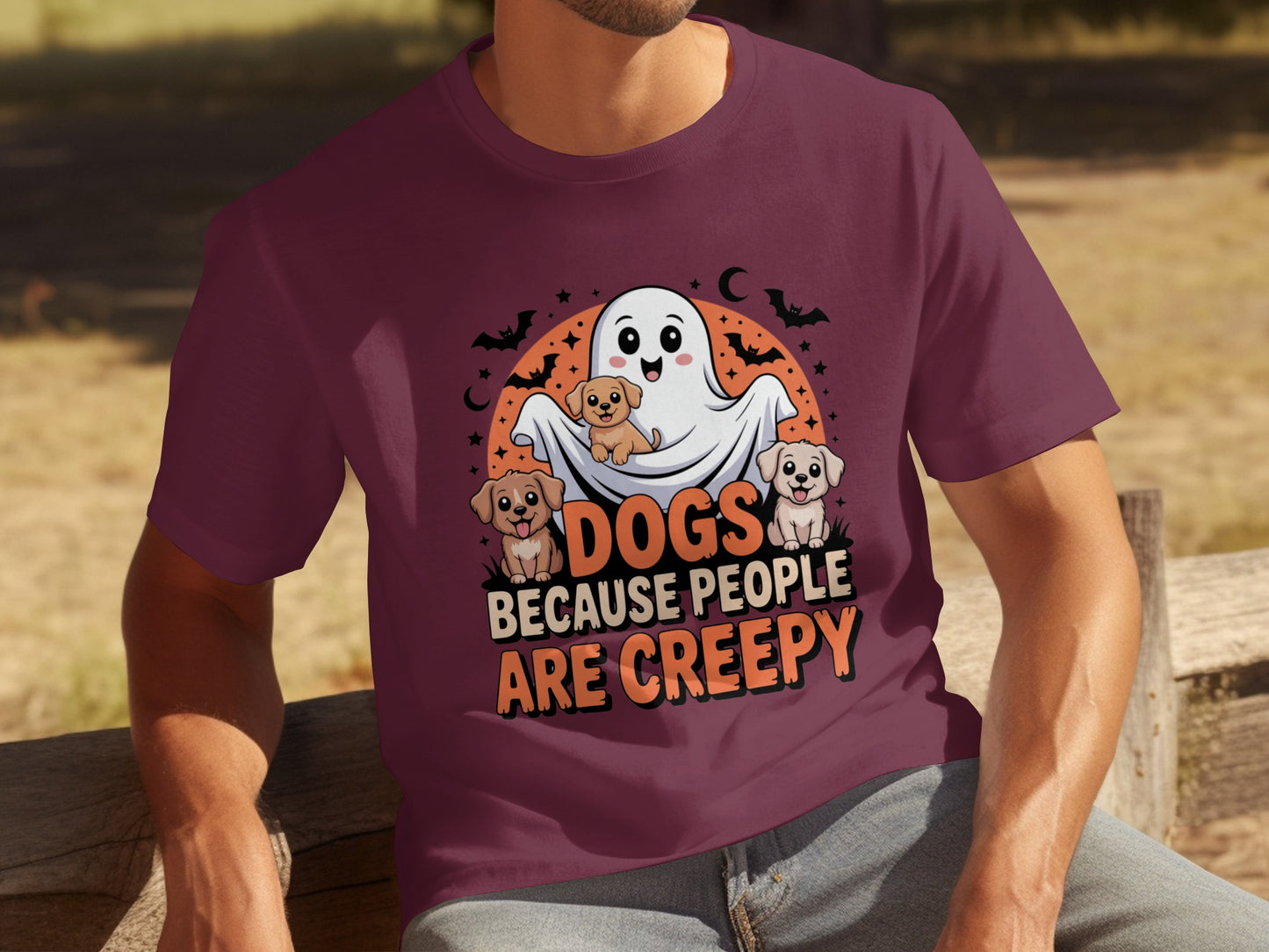 Dogs Because People Are Creepy Halloween T-shirt