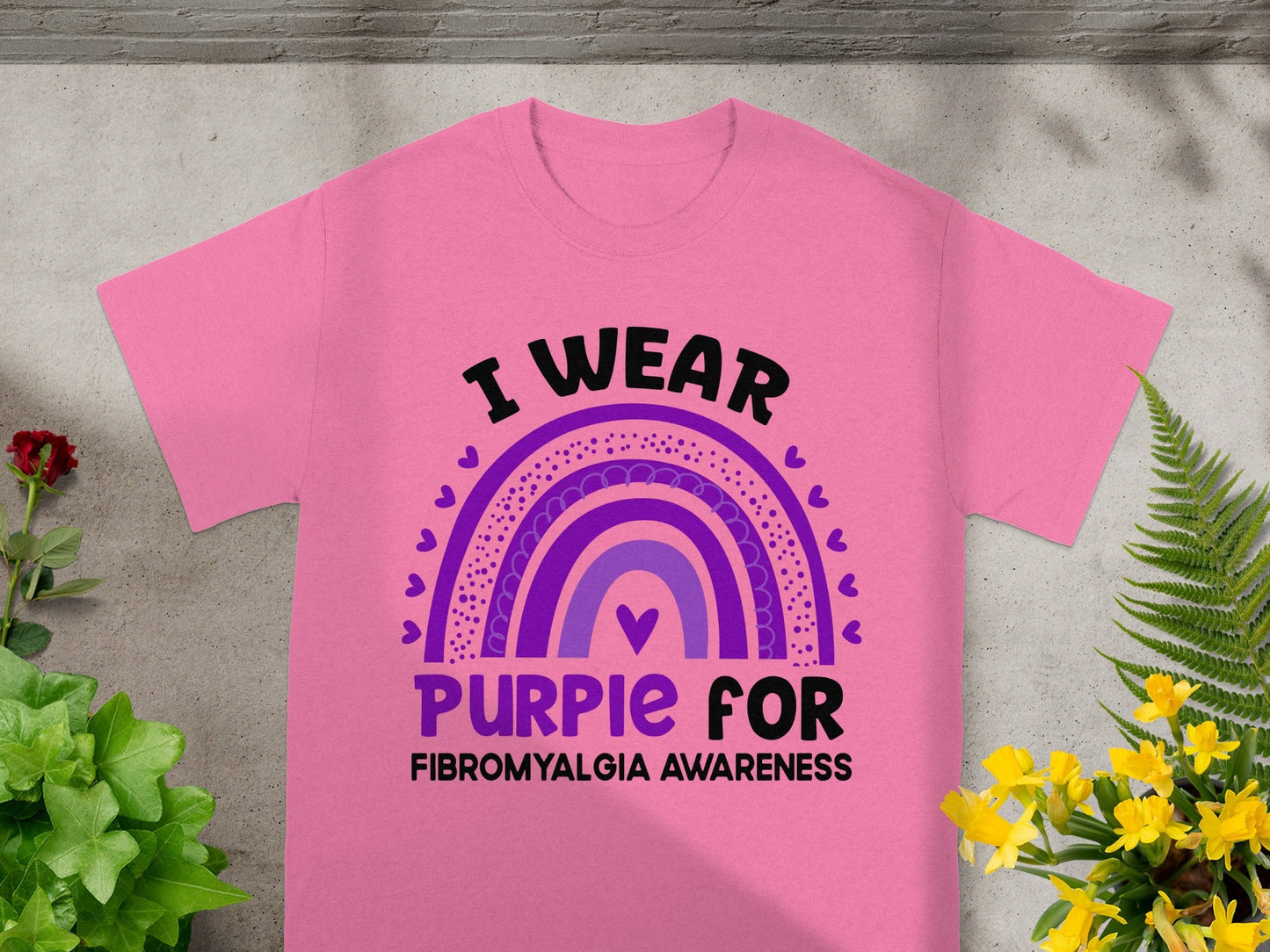 I Wear Purple For Fibromyalgia Awareness T-shirt