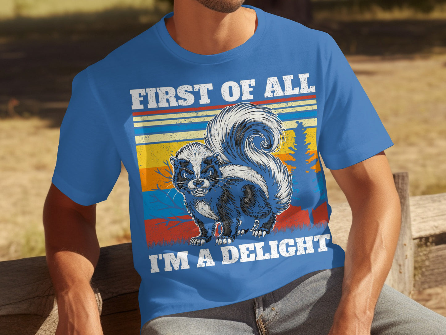 First of All I'm a Delight Skunk Graphic T-shirt