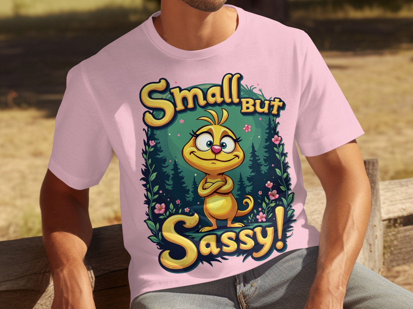 Small But Sassy Character T-shirt with Cute Design