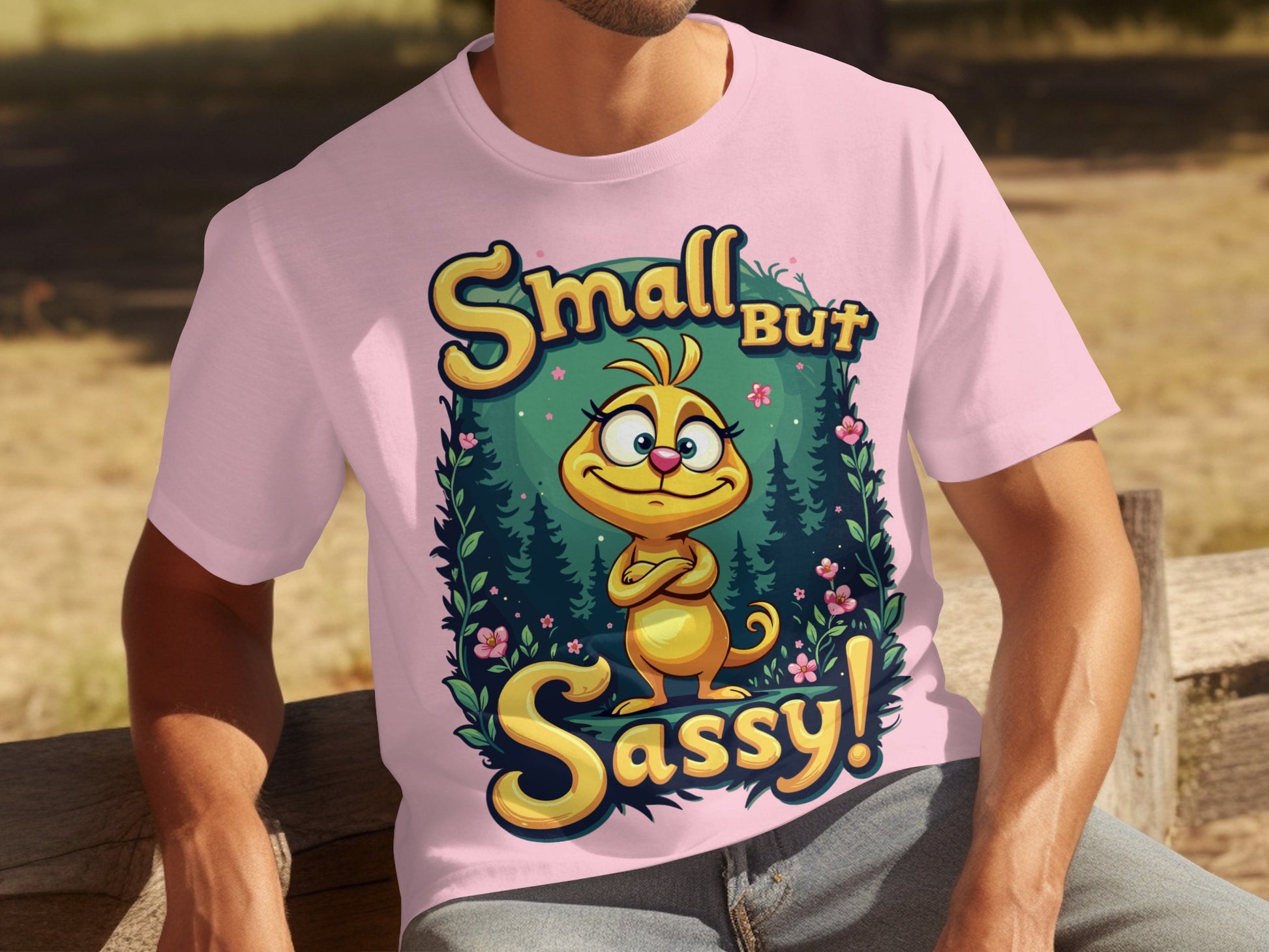 Small But Sassy Character T-shirt with Cute Design