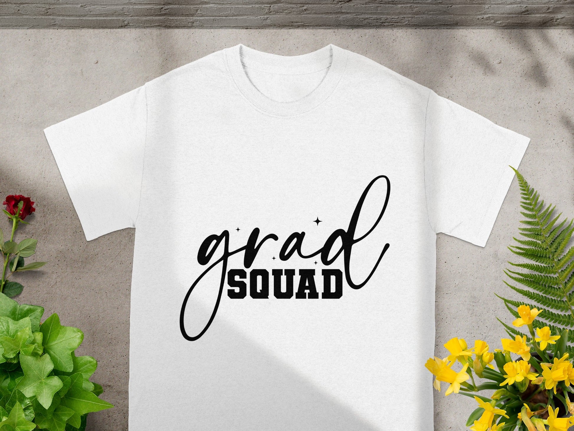Grad Squad Printed T-Shirt for Graduation Celebrations