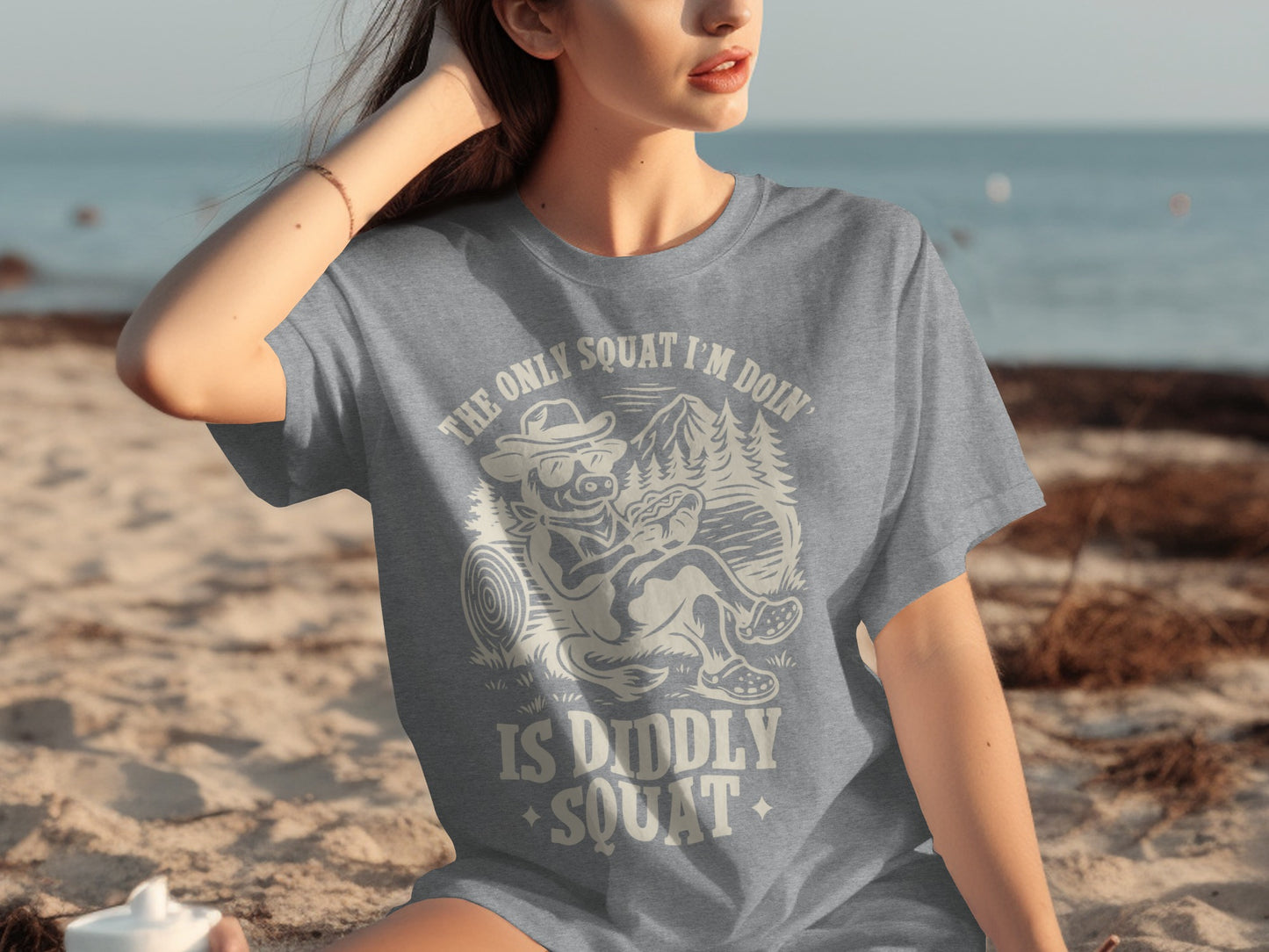 The Only Squat I'm Doin' Is Diddly Squat T-Shirt