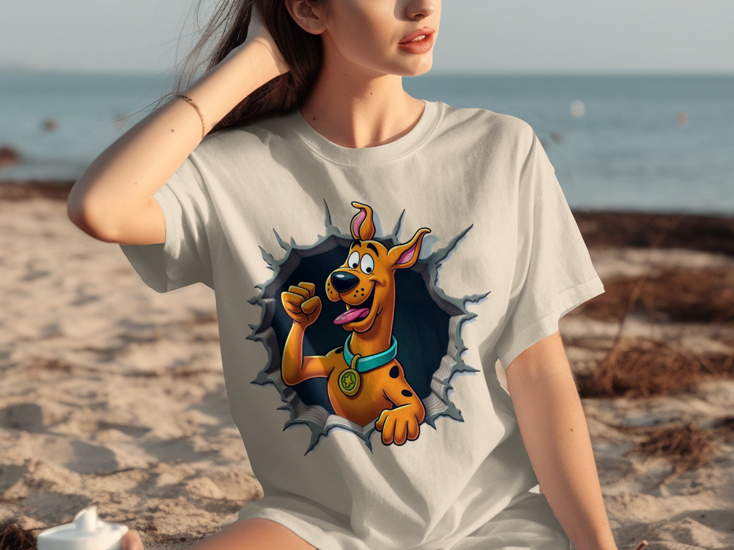 Scooby-Doo Character Graphic T-Shirt for Beach Wear