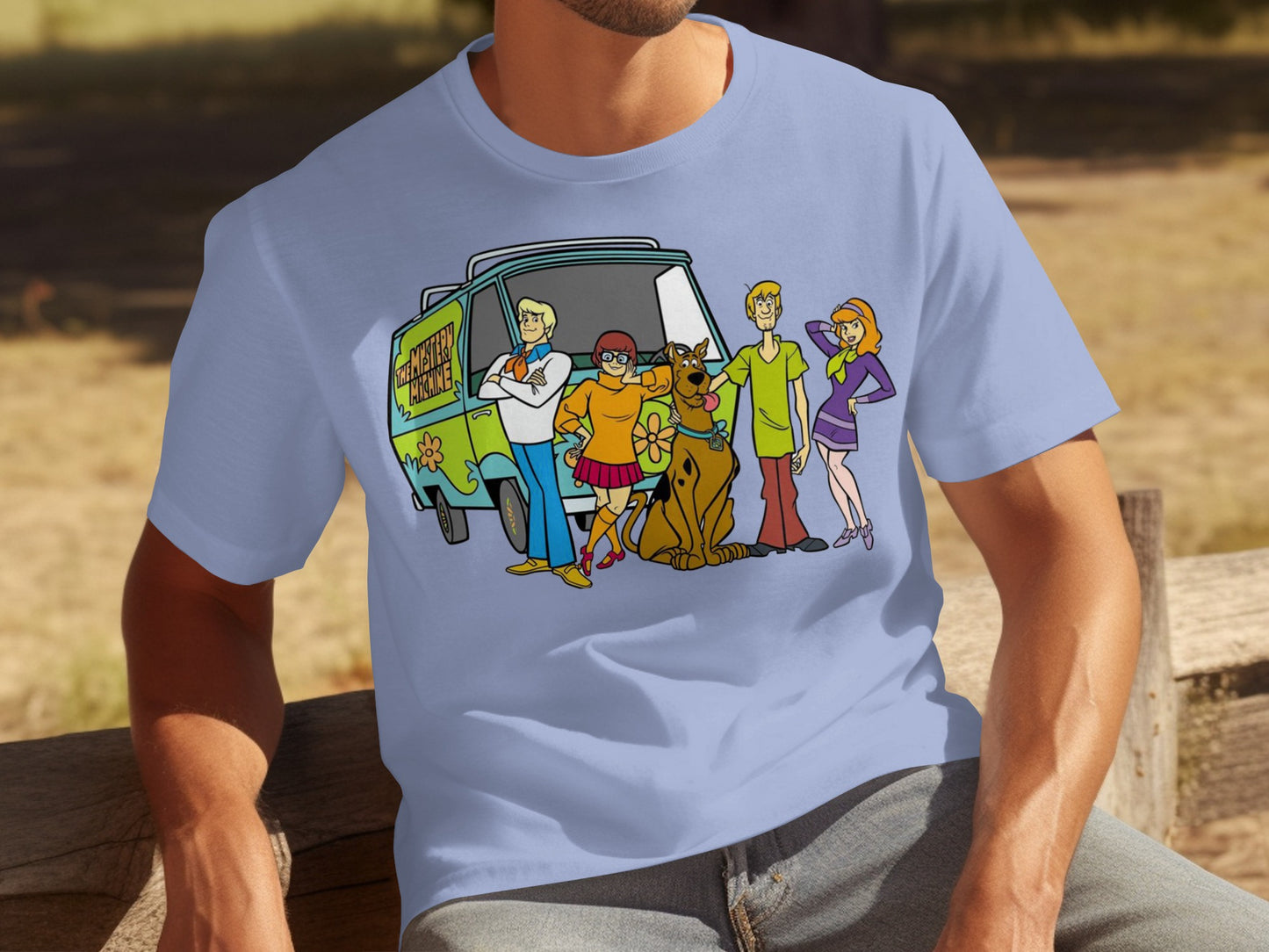 Scooby-Doo Gang with Mystery Machine T-shirt