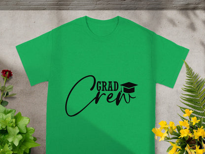 Graduation Crew Shirt Green Color Tshirt