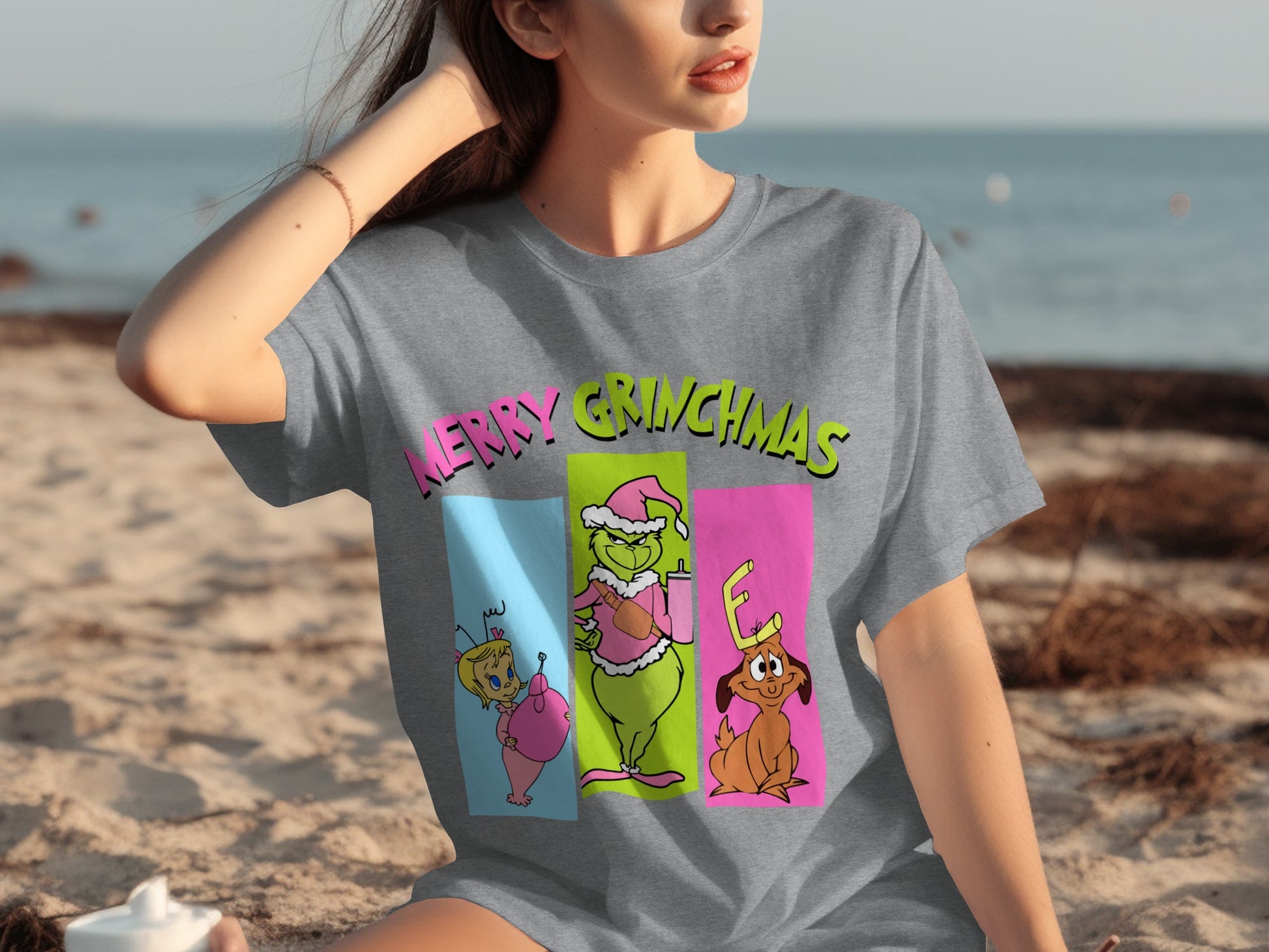 Merry Grinchmas Graphic Tee for Holiday Cheer