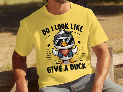 Do I Look Like Give A Duck Graphic Tee Shirt