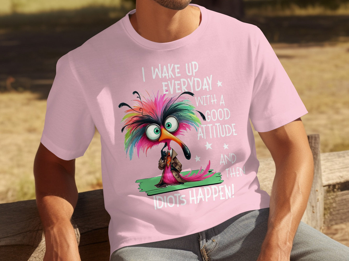 I Wake Up Everyday With A Good Attitude Funny T-shirt
