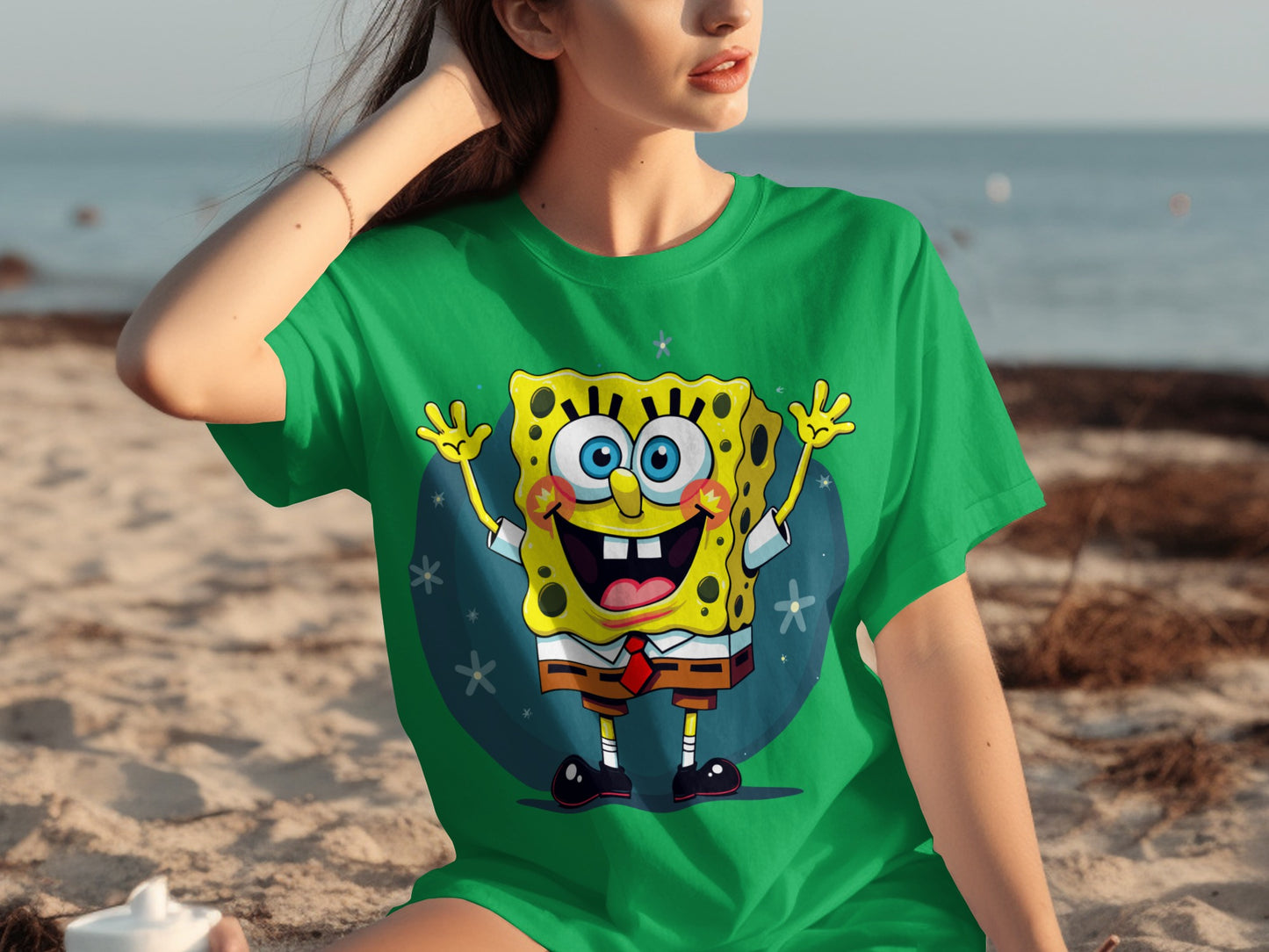 SpongeBob SquarePants Graphic Green T-shirt