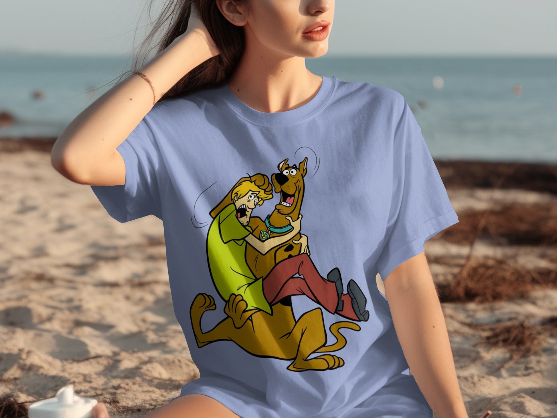Scooby Doo Graphic Print Blue T-Shirt