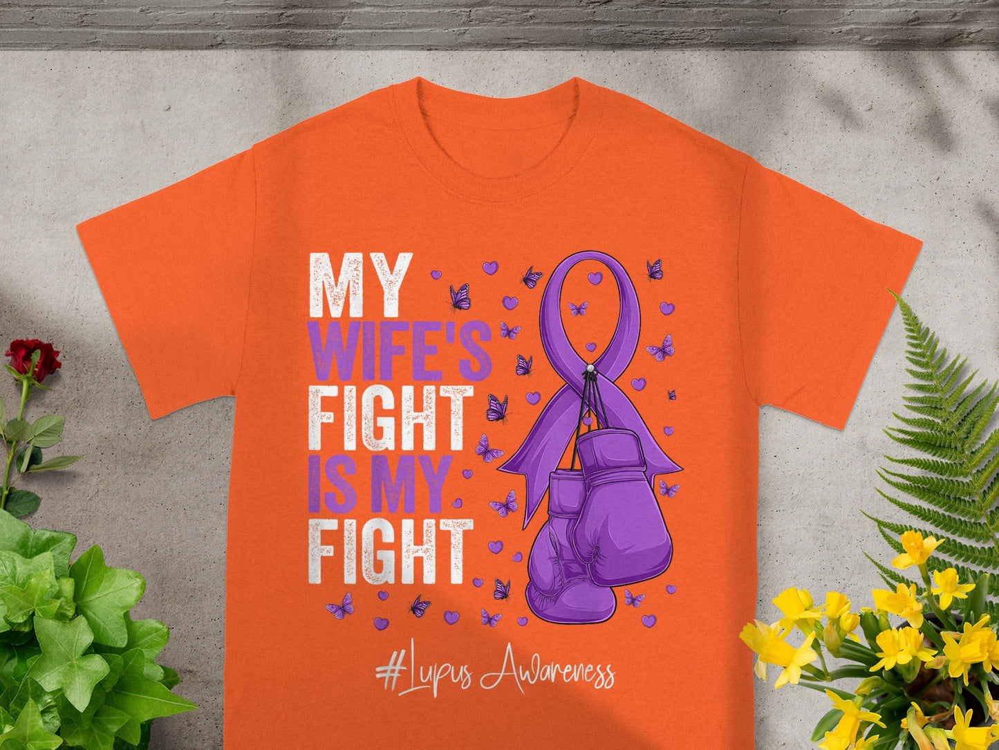 My Wife's Fight Is My Fight Lupus Awareness Shirt