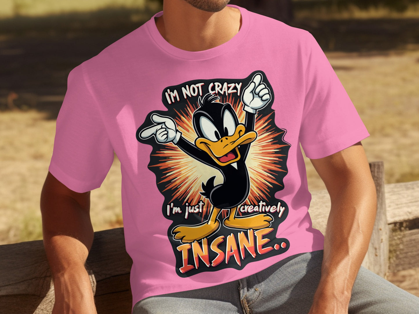 I'm Not Crazy Creatively Insane Duck Graphic Tee