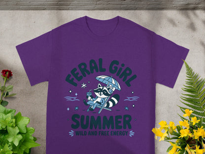 Feral Girl Summer Wild and Free Energy T-shirt