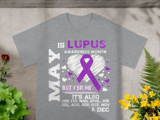 May Is Lupus Awareness Month Support Heart T-Shirt