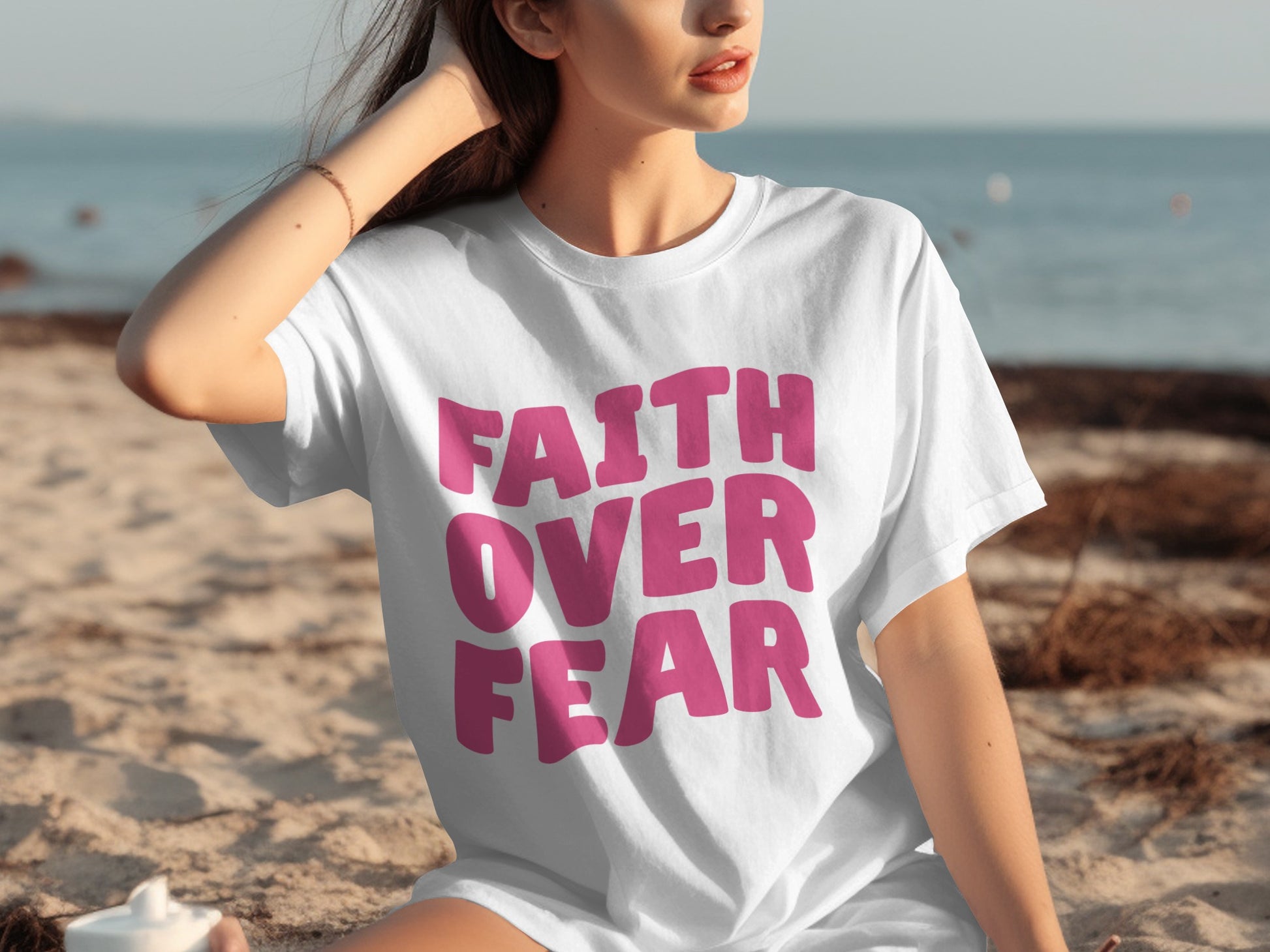 Faith Over Fear Graphic Printed T-Shirt