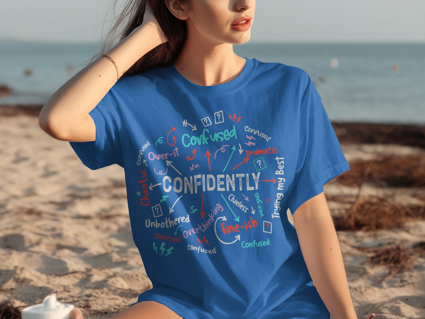 Confidently Confused Graphic Tee Unisex Shirt