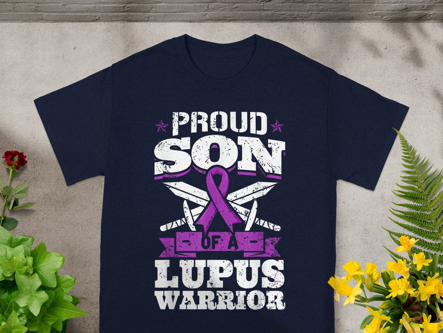 Proud Son of a Lupus Warrior Awareness T-Shirt