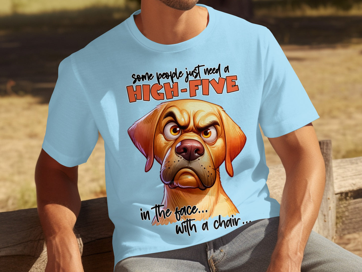 Some People Just Need a High-Five in the Face Chair Shirt