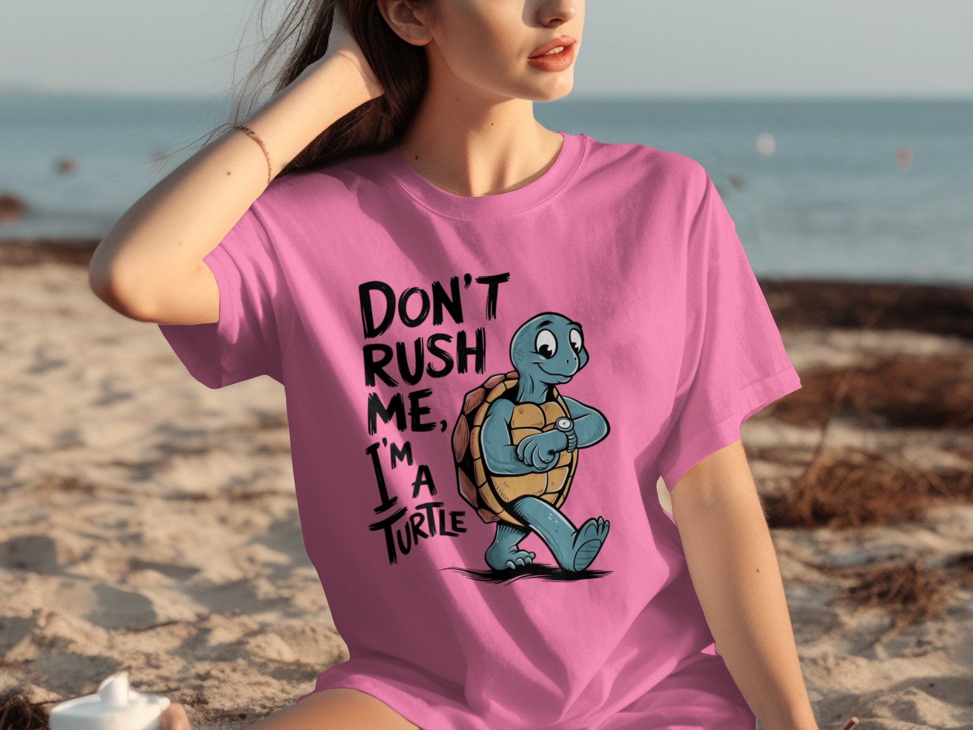 Don't Rush Me I'm A Turtle Graphic T-shirt