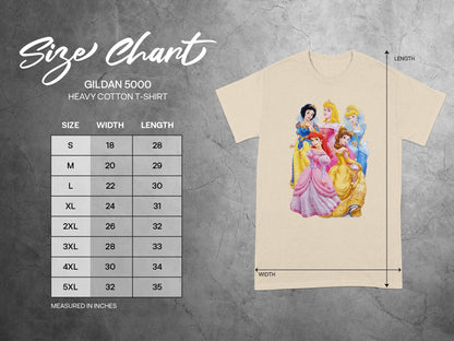 GILDAN 5000 Disney Princesses T-SHIRT product type