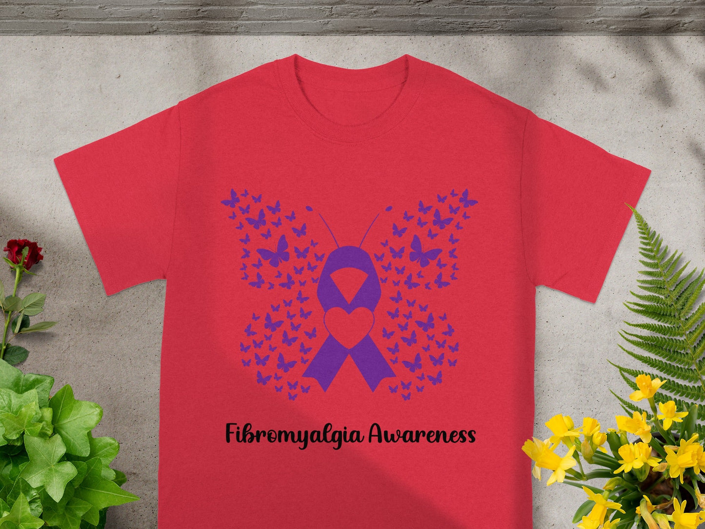 Purple Butterfly Fibromyalgia Awareness Shirt