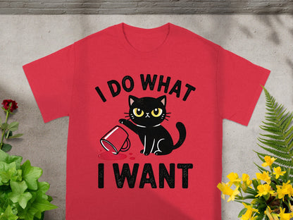I Do What I Want Cat Graphic Design T-Shirt