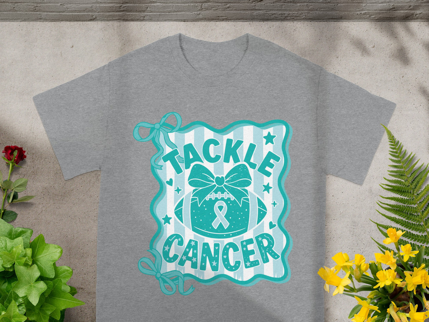Tackle Cancer Graphic T-Shirt for Awareness