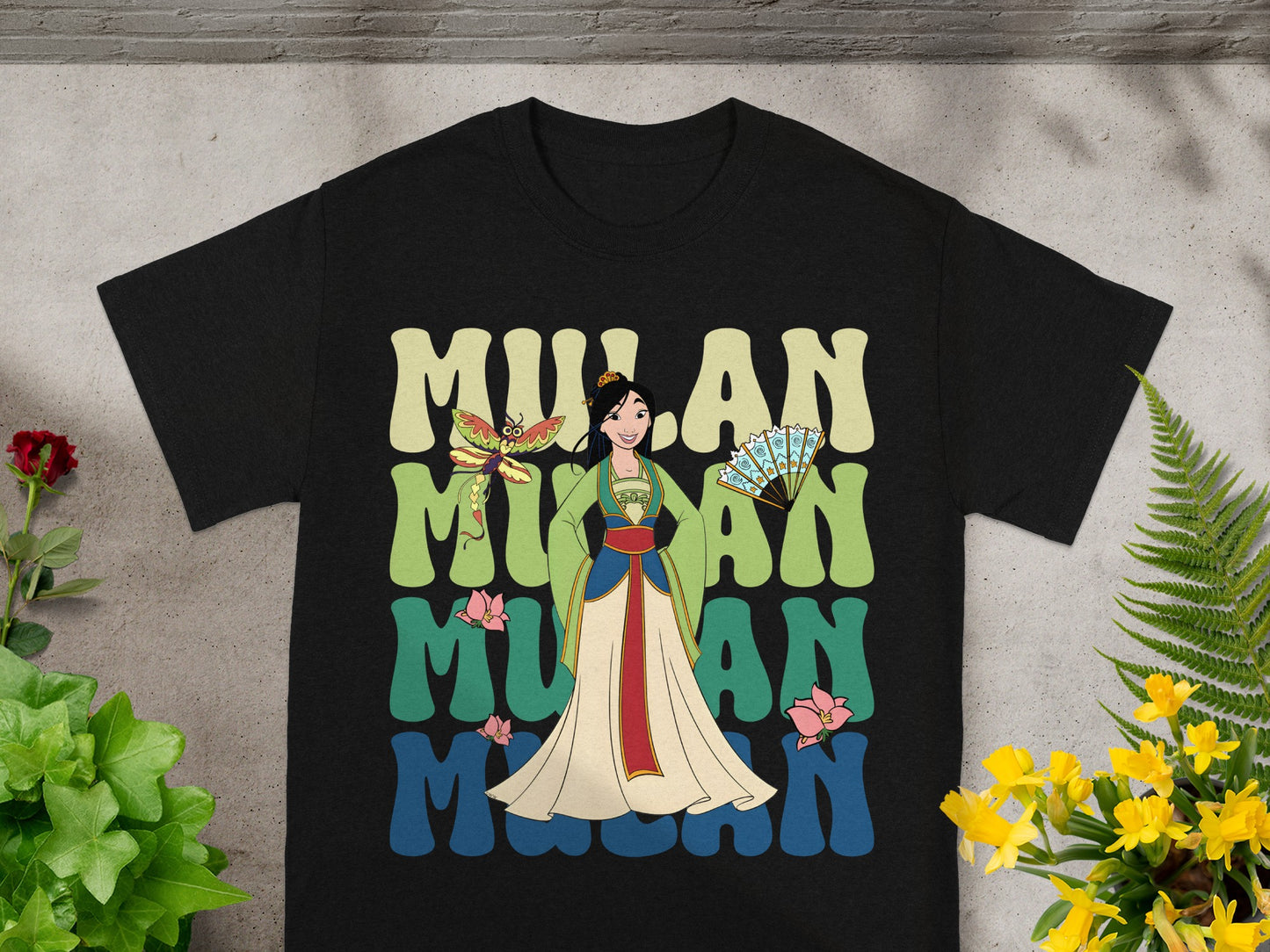 Mulan: Warrior Spirit Retro T-Shirt