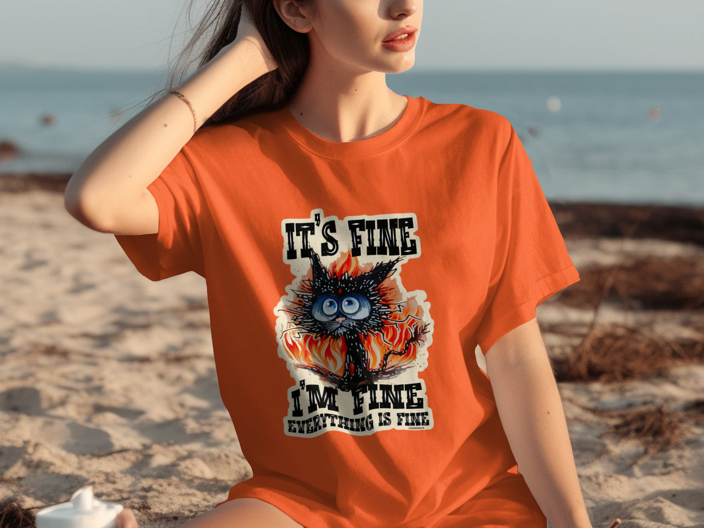 It's Fine I'm Fine Everything Is Fine Graphic Tee