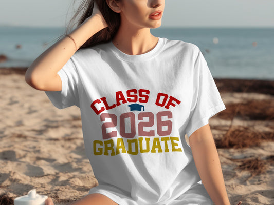 Class Of 2026 Graduate T-Shirt Graduation Gift Tee
